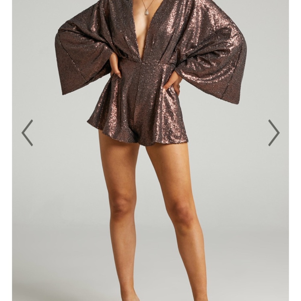 Showpo sequin romper.